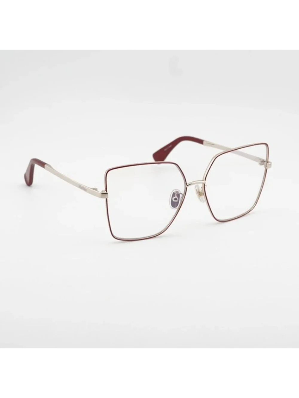 Max Mara MM5073-H-B 068 Eyeglasses Red 60mm Butterfly Frame, Blue Light Block